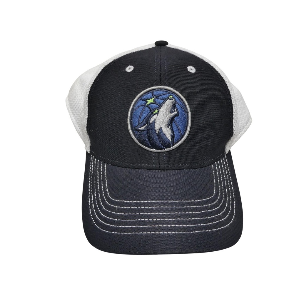 Minnesota Timberwolves Hat Cap Strap Back Mens One Size Black NBA Basketball
